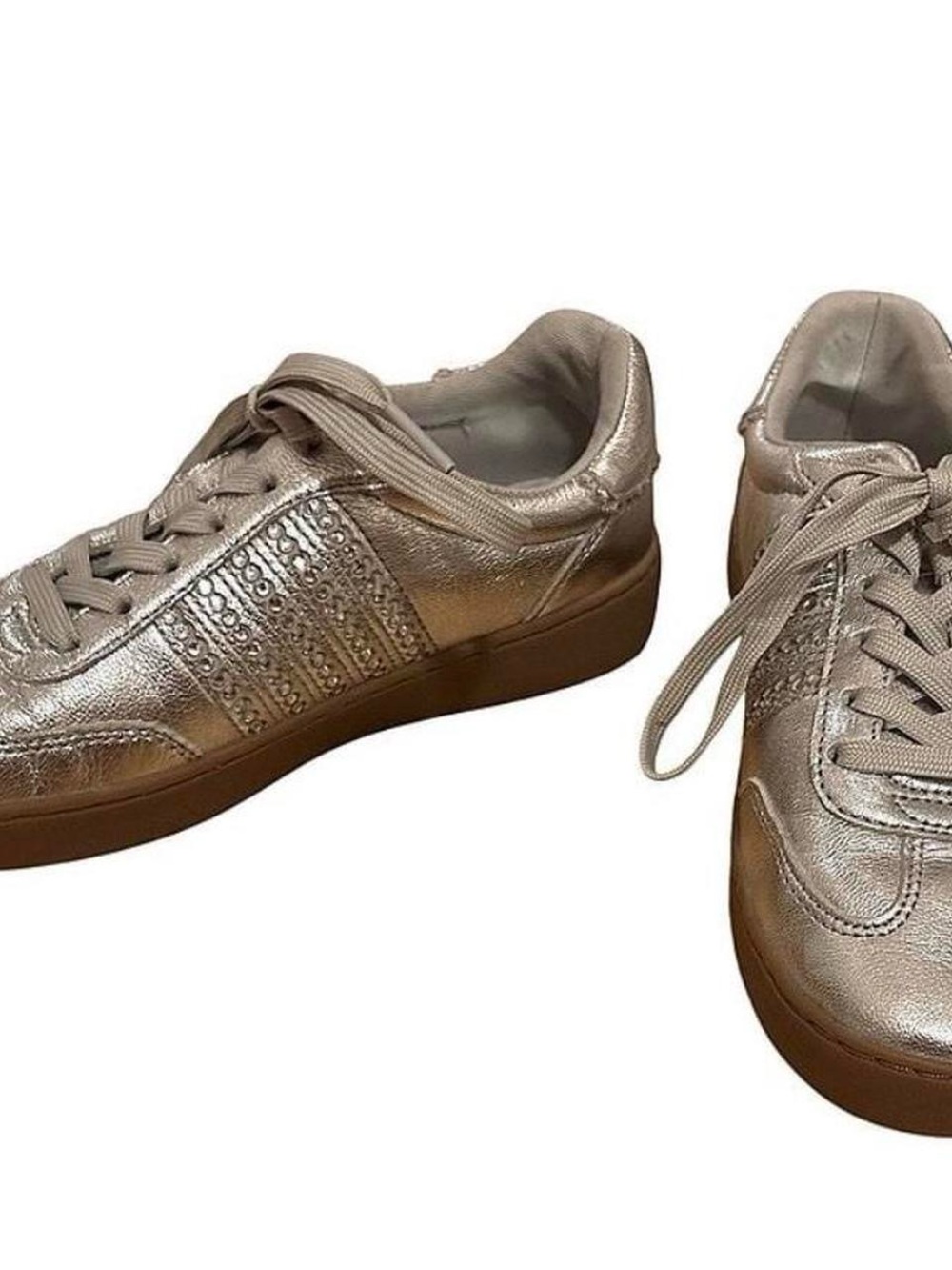 MICHAEL Michael Kors Metallic Rose Gold Low-Top Sneakers